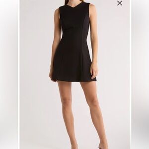 New Reformation Ava Heavy Knit Fit And Flare Mini Dress